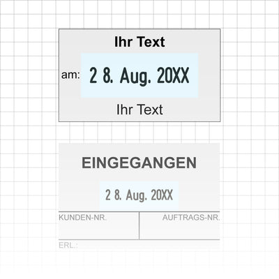 Datumstempel Vorlagen editierbar